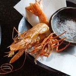 ようちゃん - アカアシエビ殻の唐揚げ