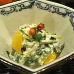 御料理 古川 - 白和えにはオレンジが合えられ爽やかだこと♪