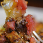 Bien - "野豬（くさゐなぎ）と蔬菜（あをもの）の燉（にもの）"、蕃茄（あかなす）＋野豬肉（くさいなぎのしゝ）