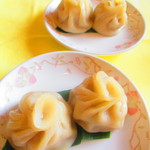 ２人の平日限定ランチ土鍋入りふかひれ湯麺セット　２５００円（税込）小籠包のアップ【２０１９年３月】