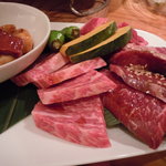 炭火焼肉 筵 - ●５種盛りだ～