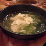 炭火焼肉 筵 - ●わか玉スープ