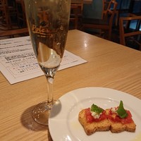 fish&wine BLUE OCEAN GRILL - たる生スパークリング￥680  コペルト￥300