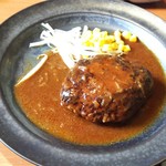 焼肉&ダイニング あさくら  - ハンバーグ  メイン  デミグラスソースです