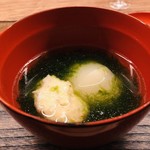 蒼穹 - ワタリガニのシンジョ　蕪　生海苔