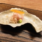 蒼穹 - 明石の真鯛　自家製カラスミ