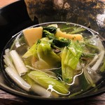 蒼穹 - 鰆　ウルイ　ハマボウフウ　三つ葉　葱