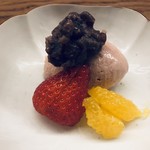 蒼穹 - イチゴ　甘夏　小豆　イチゴのアイスクリーム