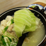 Miyoshino Shokudou - 水炊きの具の定番と言えば、キャベツです。