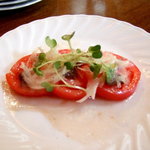 ぴざ屋 - トマトとアンチョビのサラダ