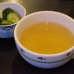 ピーター - コンソメスープとお新香