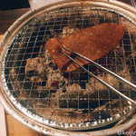 大森ホルモン まるみち - 極上ロースの焼きすき 1880円