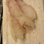 いろは寿司 - 赤エビ（ぷりぷり）