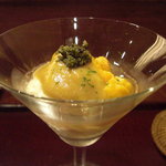 徳うち山 - 海胆と湯葉豆腐のミルフィーユ仕立。