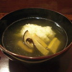 徳うち山 - 鱧と松茸の椀。