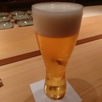 鮨 さかい - 生ビール