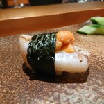 天寿し - タイラガイにバフンウニニ