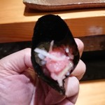 天寿し - ネギトロ巻き(ピンボケですいません)