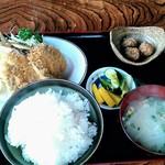 Oshokujidokoro Toki - アジフライ定食　650円　大盛り　100円