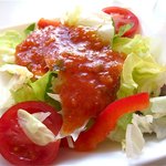 タカノフルーツパーラー - サラダかフルーツが選べます