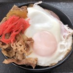 Yoshinoya - ハムエッグと牛小鉢をオンザライス。