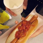 IKEAビストロ - サルサホットドック ドリンクバーセット230円