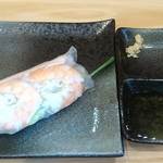 PHO365  - PHO365 ＠北葛西 セットの生春巻 刻みニンニク・唐辛子とタレが付きます
