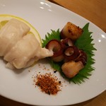 築地寿司清 - 鯛の白子、蛸の吸盤