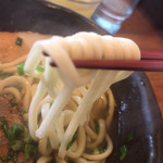 古謝そば屋 - 太麺