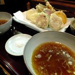 しらいし - ほたてと旬の野菜の天ぷら盛合わせ