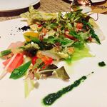 ガーデンレストラン シェフズ テラス - 羽田市場や女川より届く海の幸  春の野菜と共に仕立てるカルパッチョ