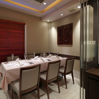 Completely private rooms available for formal seating