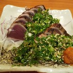 とんがらし - カツオのタタキ
