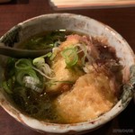 焼鳥 一文銭 - あおさ海苔の揚げ出し