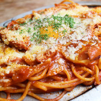 鉄板焼きナポリタン　(スープ、サラダ、ミニパンorライス付き) 