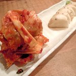 西尾さん - 白菜京キムチと山芋のつけもん