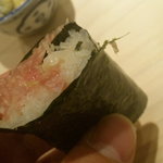 海味 - 熟成したトロをあえてたたいてもらい巻で