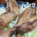 やきとり処地鶏屋 - 大手羽、手羽先と手羽元の合体。超美味い