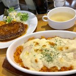 レストランBON - Cセット ハンバーグ&エビドリア