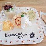 こまめカフェ - もっちりムチムチロールケーキ