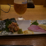 そば処 みよ田 - イワナの造り&なめろう