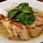 麺屋 六感堂 - 豆便り（焼きそら豆しおらーめん）