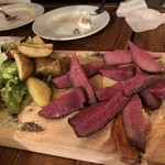 オステリア イマムラ - 鹿の炭火焼き