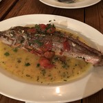 オステリア イマムラ - ホウボウのアクアパッツア