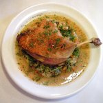 ラミティエ - 本日のランチ 1200円 の鴨のコンフィー ガルビュール添え