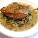 ラミティエ - 本日のランチ 1200円 の鴨のコンフィー ガルビュール添え