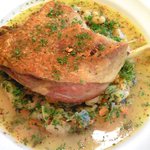 ラミティエ - 本日のランチ 1200円 の鴨のコンフィー ガルビュール添え