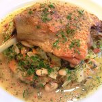 ラミティエ - 本日のランチ 1200円 の鴨のコンフィー ガルビュール添え