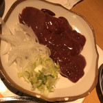 元祖鳥焼肉丸一 - 鳥肉レバー刺