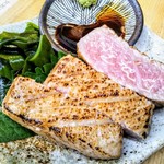 朝呑み 楽酒 - 大トロステーキ